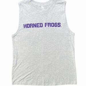 lululemon athletica Gray Tank Top with Purple Print